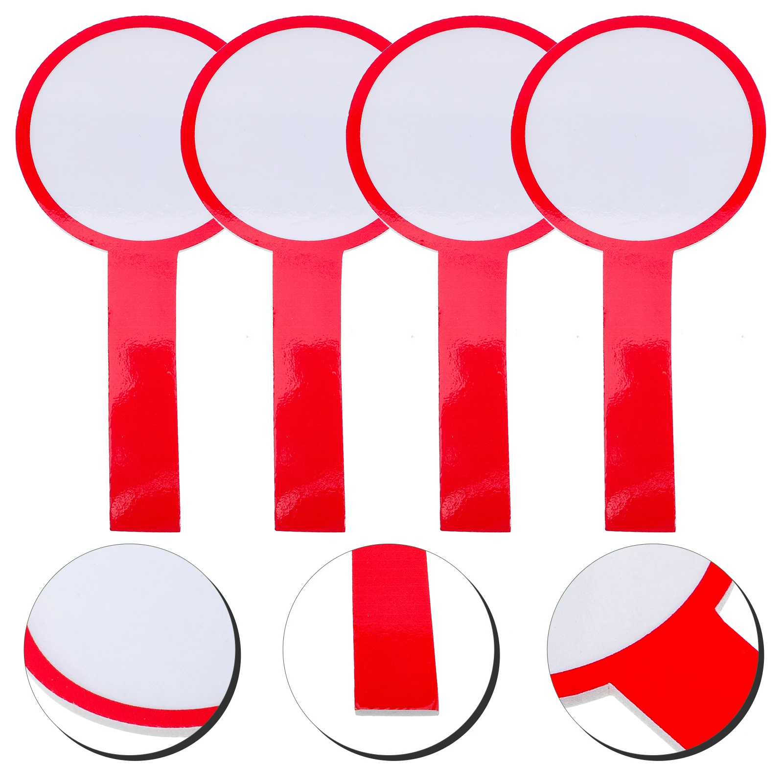 4 قطعة لوحة النتائج فارغة المحمولة لوحات المسح الجاف للطلاب يده السبورات الفصول الدراسية مكتب التسجيل الإجابة المجاذيف #3