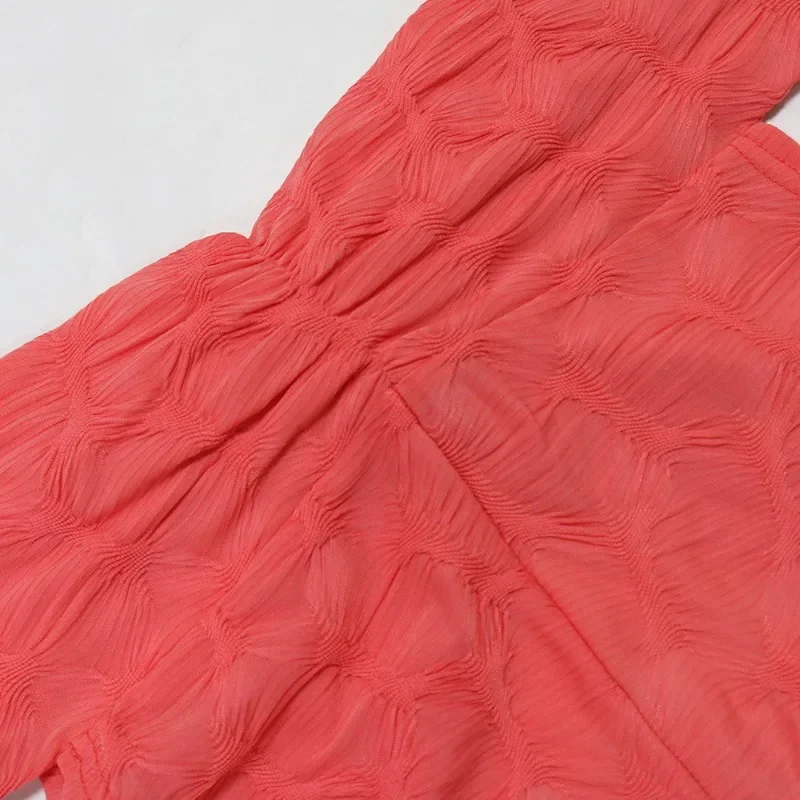 GUWU Women Short Sleeve Strapless High Waist Romper Playsuit  Sexy Hollow Out Party Clubwear Bodycon One Piece Overalls