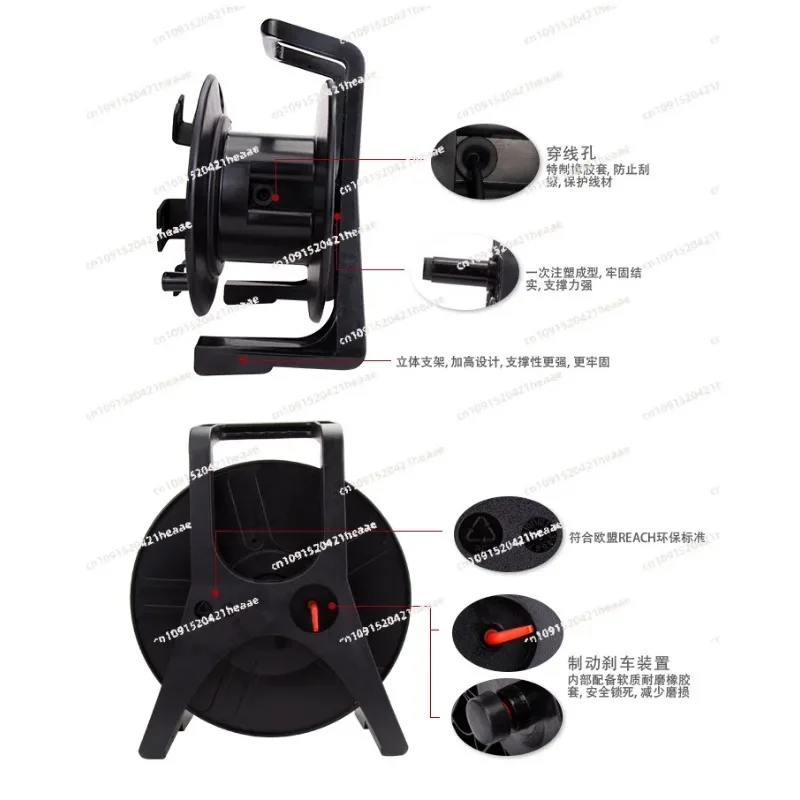 Suitable for P-C D235 mobile reel empty disk retractable cable plastic I-wheel network cable cable