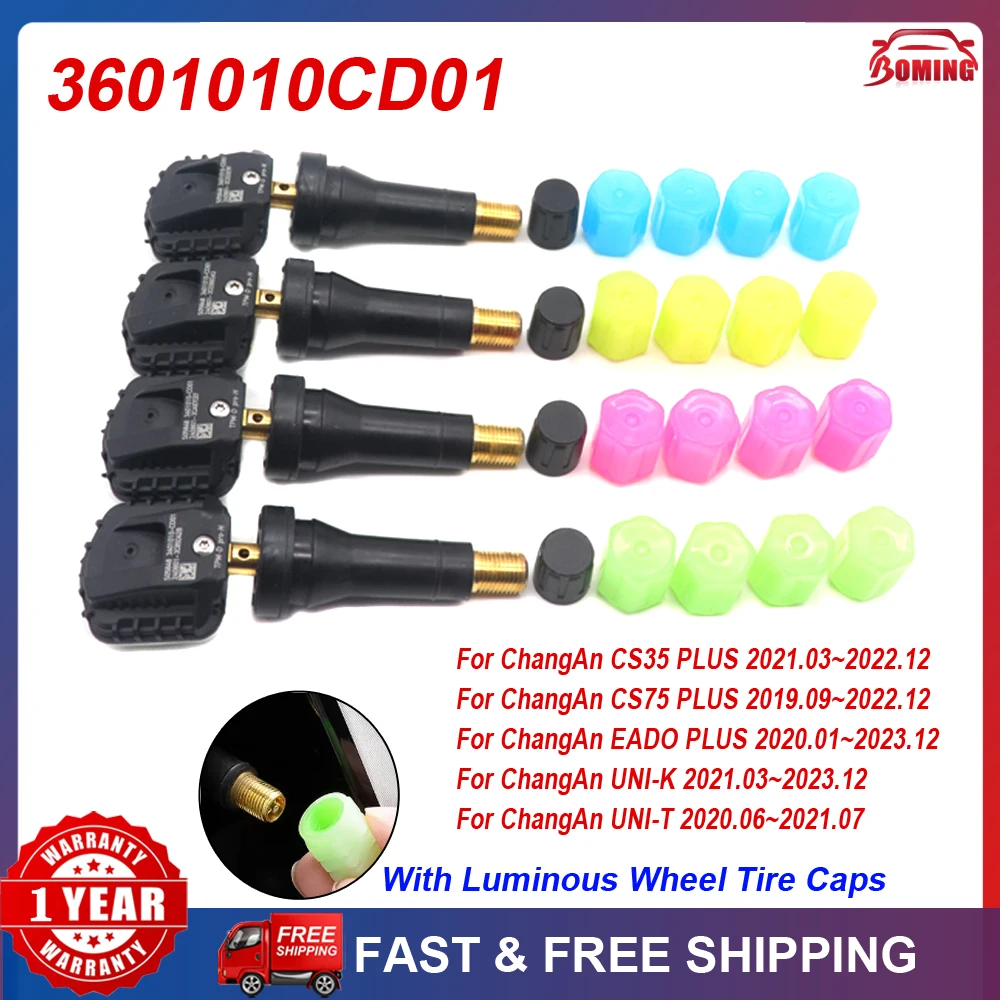 

New TPMS 3601010CD01 Car Tire Pressure Sensor For ChangAn CS35 CS55/CS75/EADO PLUS Raeton CC UNI-K UNI-T 433MHz 3601010-CD01