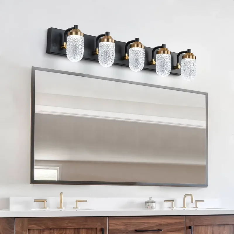 Modern LED Bathroom Vanity Light 5 Bulbs Energy Saving Wall Mounted Mirror Lamp Strip Fixture for Home Decor Lighting Energy