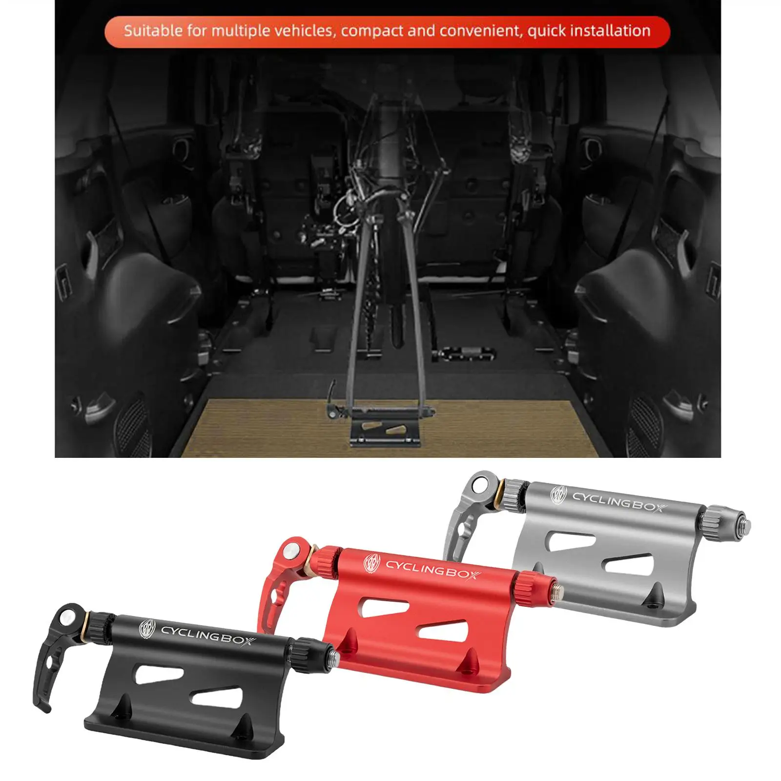 

Bike Lock Fork Mount, Bike Carrier Truck Floor Quick Release Fork Mount, Fork