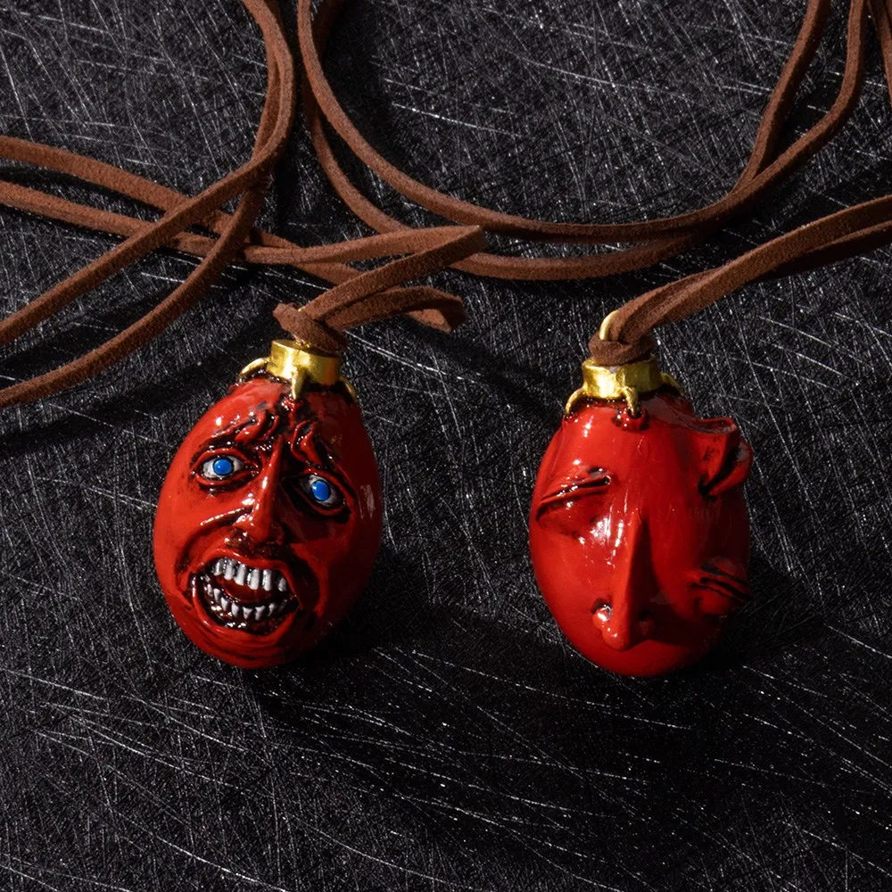 1997 Berserk Behelit Griffith Telur Raja Kalung Cosplay Zaman Emas Busur Liontin Perhiasan Kostum Aksesori Prop Hadiah Penggemar