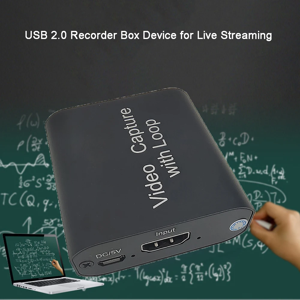 HD 1080P 4K HDMI-compatible Video Capture Card To USB 2.0 Video Capture Board Game Record Live Streaming Broadcast TV Local Loop