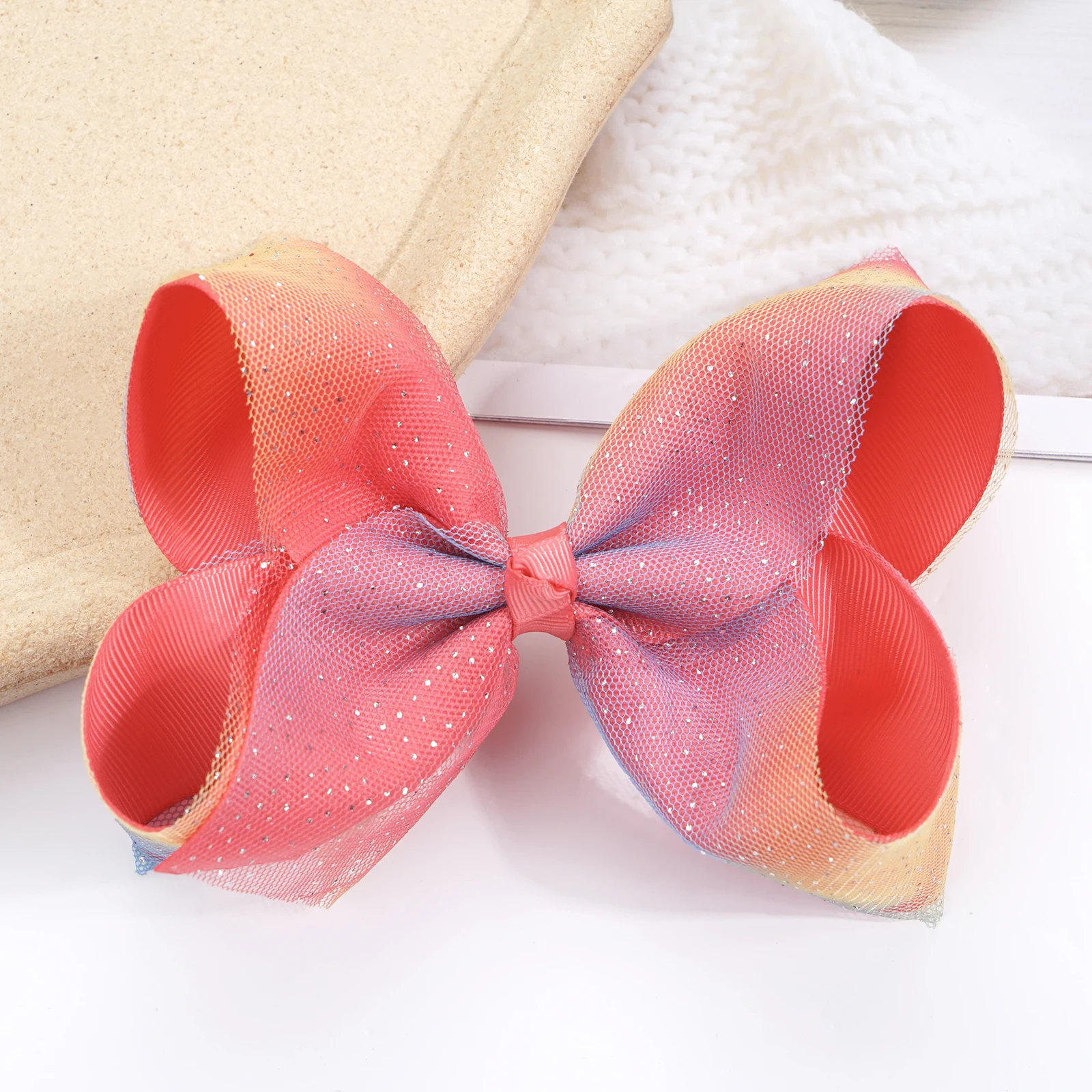 6 Inch Double Bows for Girls Big Grosgrain Girls 6\