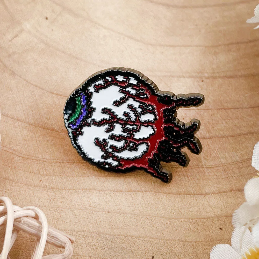 Broche Eye of Cthulhu, insignia de juego Terraria, mercancía de jugador, accesorios Retro, regalo coleccionable
