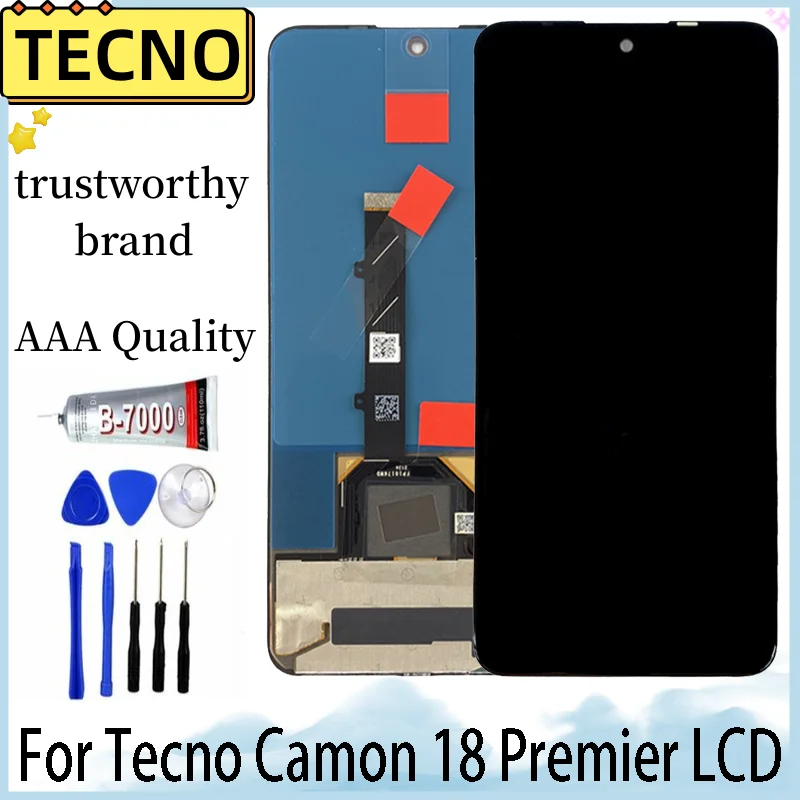 

TFT For Tecno Camon 18 Premier CH9 CH9N LCD Display Touch Screen Digitizer Assembly For Tecno Camon 18Premier Screen Replacement