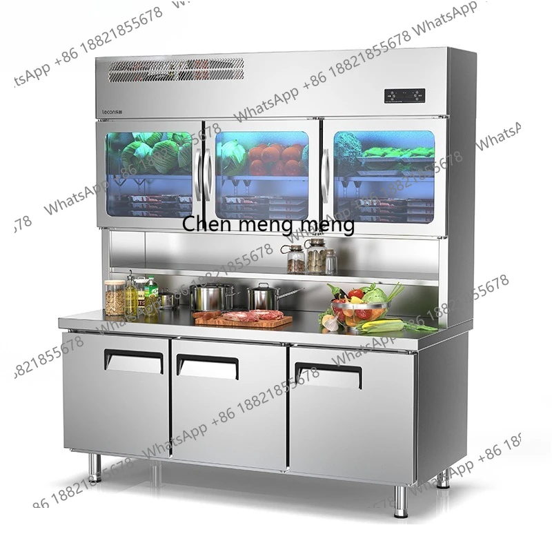 

Commercial DisplayCabinet Multifunctional Layer Rack Hot Pot String Store Food Refrigeration Freezing Double Temperature Freezer
