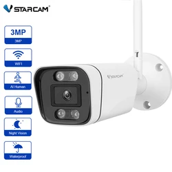 Wifi Camera Bullet Wireless 3MP Cam Outdoor 1080P Waterproof Surveillance Security Video Auto Tracking Night Vision CCTV Ptz Cam