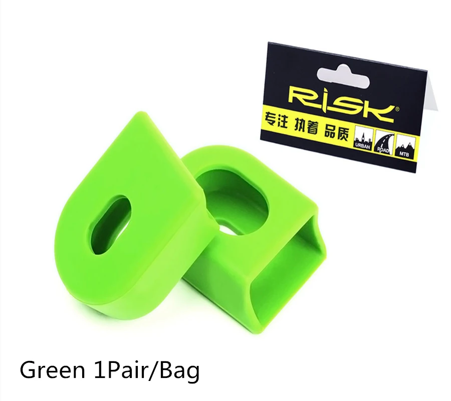 RISK 2-cubierta protectora para manivela de bicicleta, cubierta de silicona para manivela de bicicleta de montaña y carretera, para SLX XT, cubierta