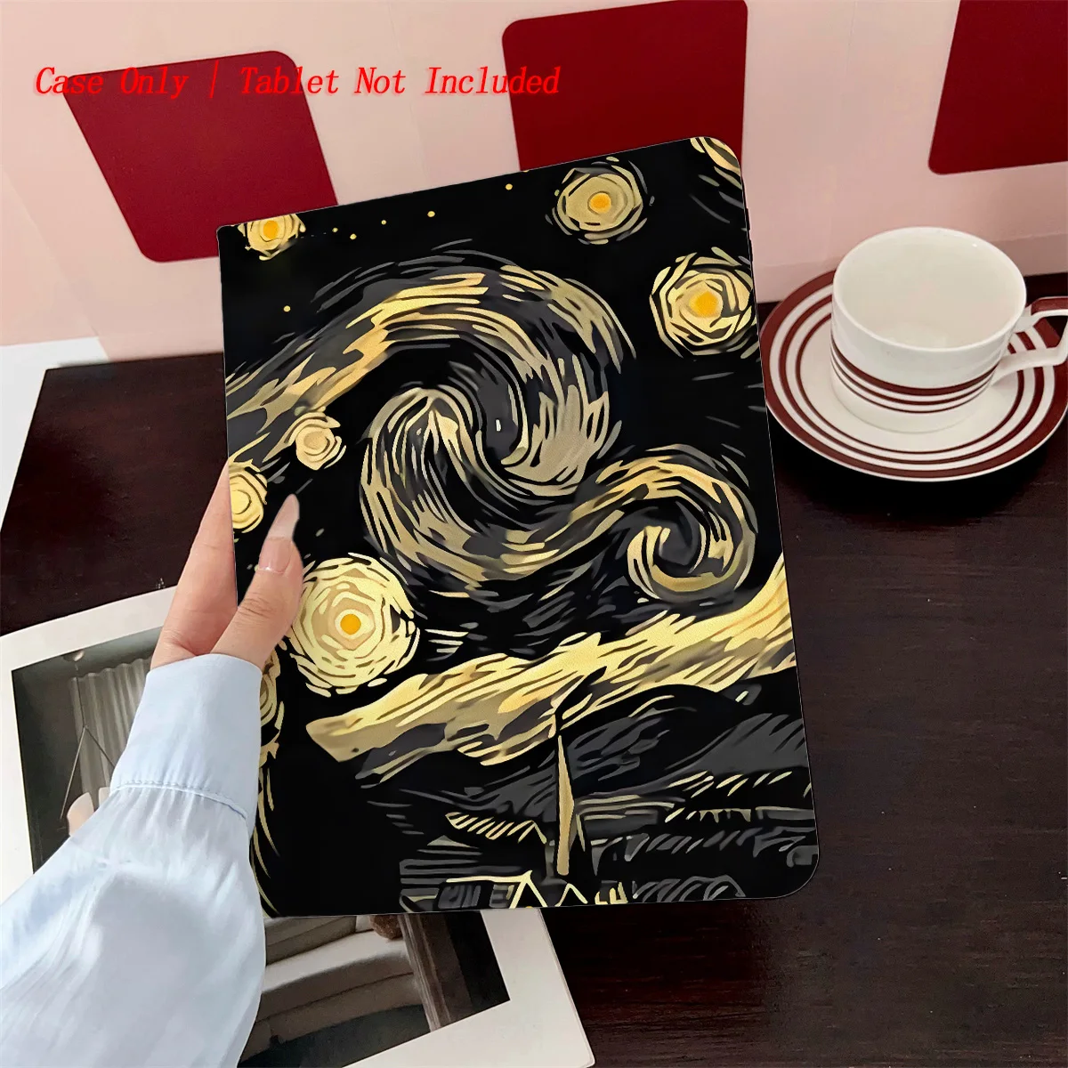 

2025 Mysterious Dark Aesthetic Creepy Pattern iPad Case For Apple iPad Pro 12.9 Air 3 Mini 5 9th Gen Slim Anti-Scratch Cover