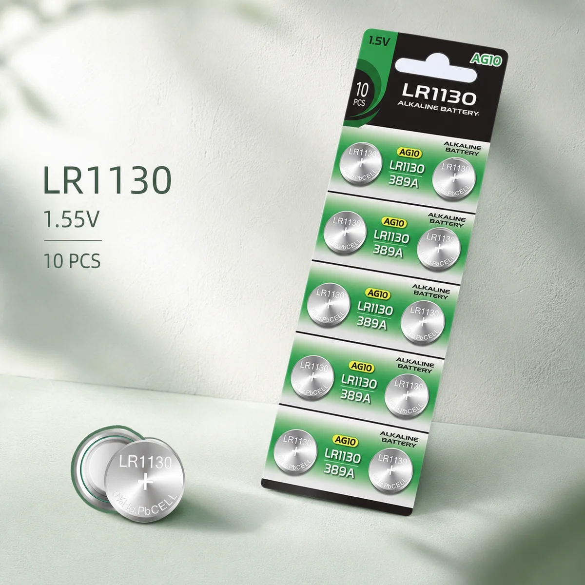 Alkaline Button Cell Battery AG10 LR1130 LR54 L1131 389A D189 1.55V for Watch Toy Calculator Coin Batteries 2-30PCS