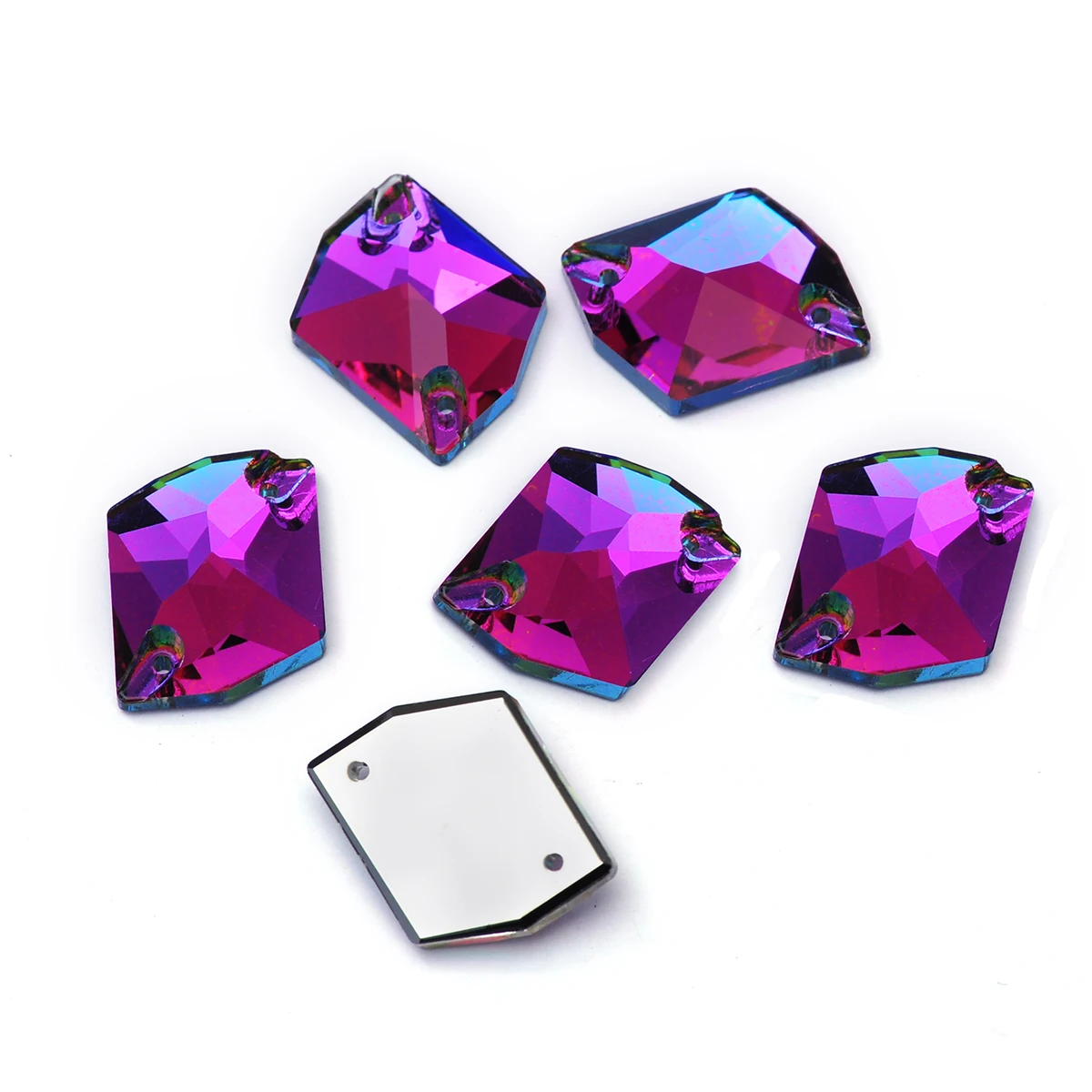 Pubrilex Cosmic Shape Aufnähbare Strasssteine aus K9-Glas mit abgeschrägten Kanten für Kleidung und Schmuckdekoration – Detail 24