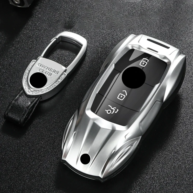 

Metal Car Remote Key Cover Case Holder Shell Fob For Mercedes Benz New A B C E S Class S400L CLA CLS GLC GLE GLS EQE EQS AMG