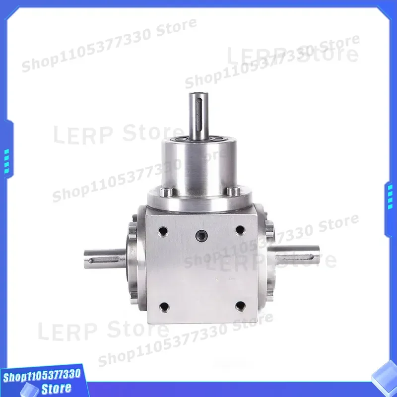 Mini Electric Three Way Spiral Bevel Gearbox Compact Design for Industrial Automation Small Size High Torque Transmission