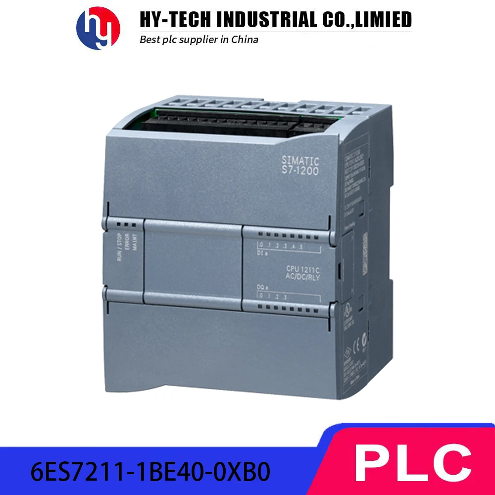 

Compact Industrial PLC Controller 6DI/4DQ Relay 6ES7211-1BE40-0XB0 0-10V AC Power Basic CPU Module for Automation Systems