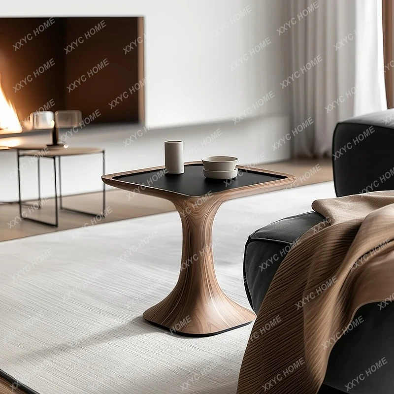 L design solid wood edge small apartment home creative simple sofa balcony mini table