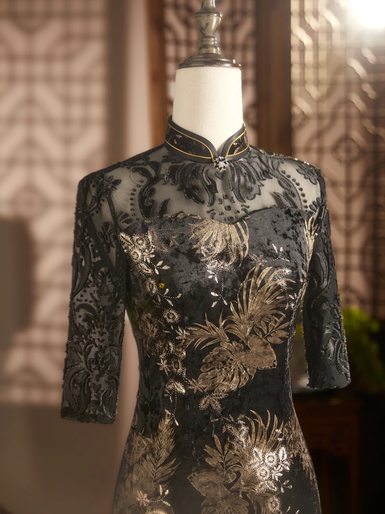 

Женское платье Ele Bla Young Sle в стиле ретро с длинным рукавом, дышащее, из смесового полиэстера, летнее, новинка