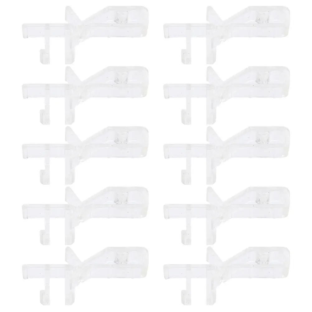 

10Pcs Valance Clips Plastic Hidden Style Easy Install Window Blind Replacement Parts Curtain Accessories Blind Clips for Valance