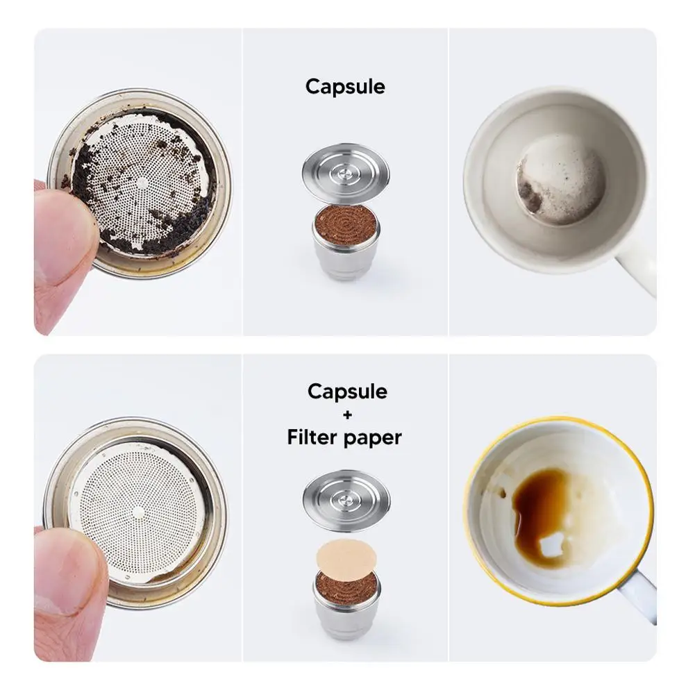 50PCS Disposible Paper Filter For Reusable Tassimo/Nespresso Stee LCoffee Capsule Anti-blocking Keep Capsule Cleaning