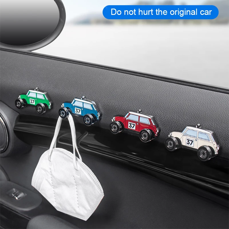 Car Alloy Hook USB Cable Organizer Storage Clip For MINI Cooper S JCW R50 R53 R55 R56 F54 F55 F56 F60 Countryman Car Sticker