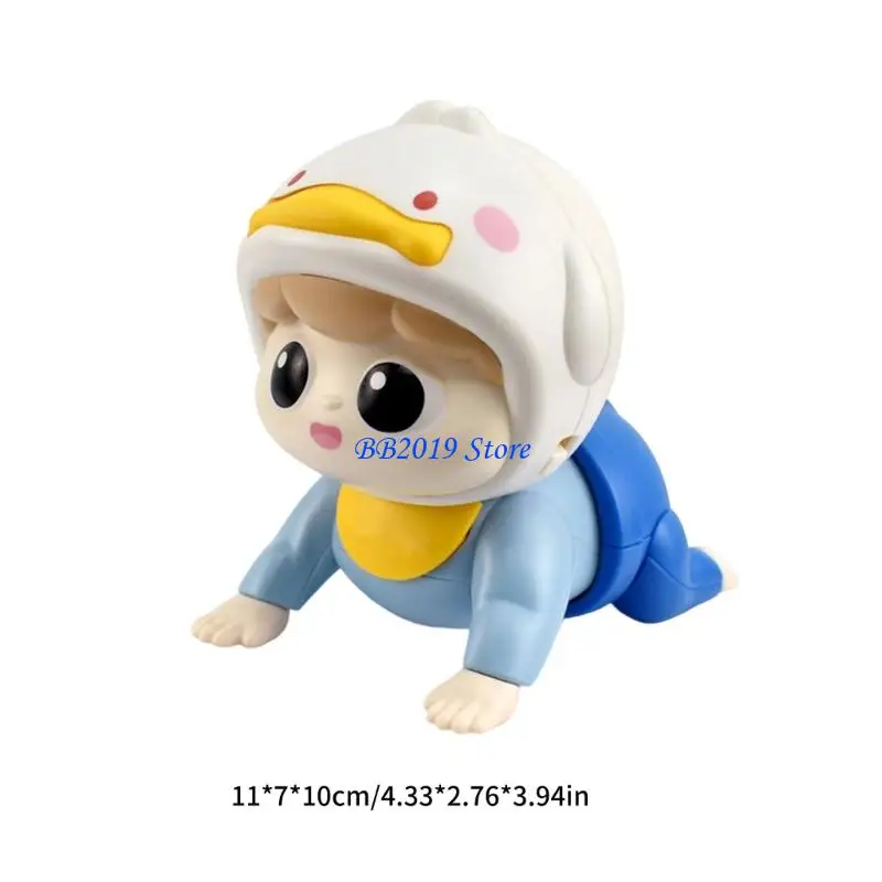 Q0KB رضيع الموسيقي لعبة زحف Toy مع Mum Dad Sounds تشجع التمارين التمارين الرياضة التدريب على ممارسة الآمنة للأطفال زحف اللعب