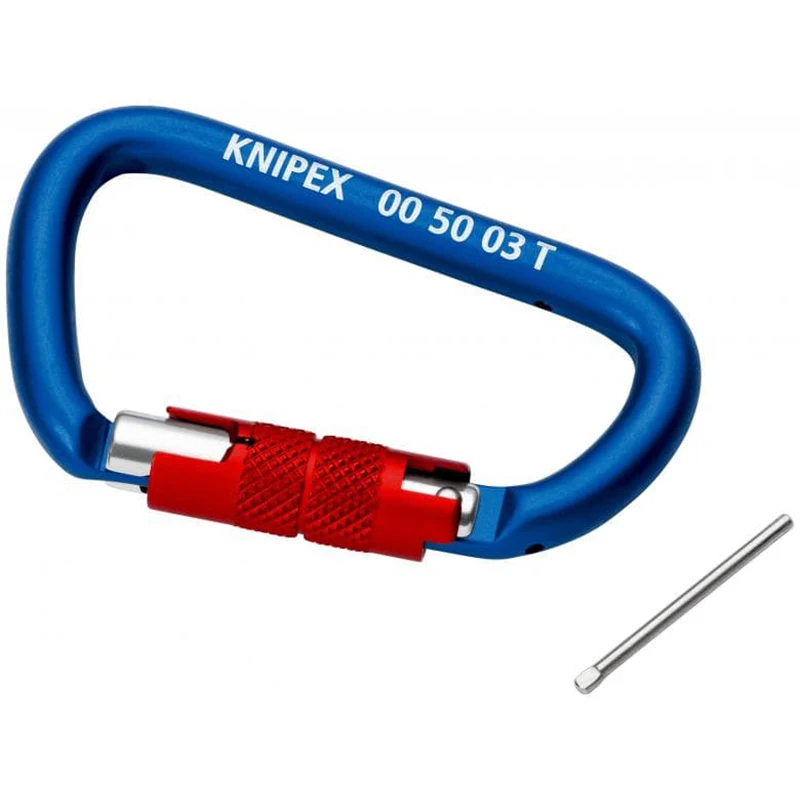 KNIPEX 00 50 03 T BK Carabiner 2Pieces