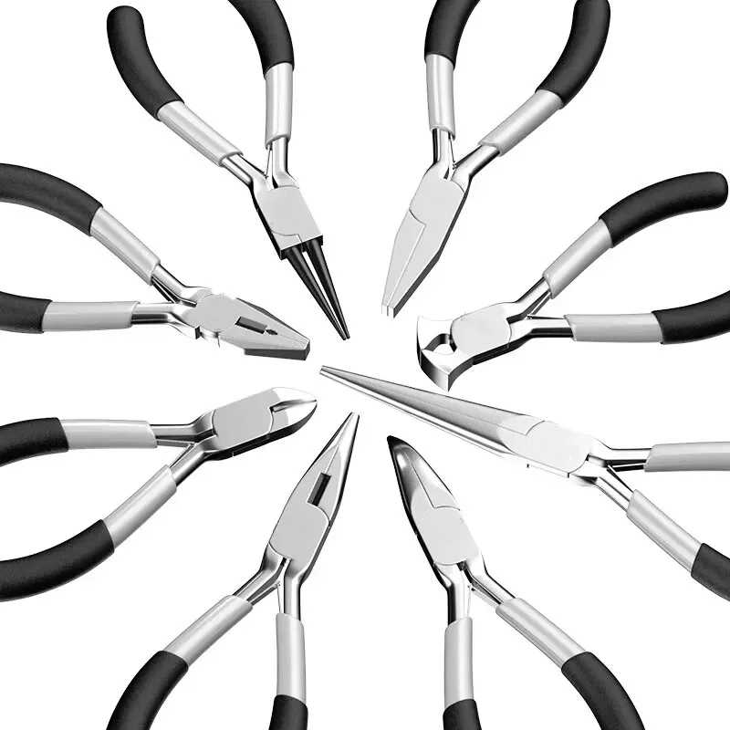 5“Multifunctional Hand Tools Jewelry Pliers Equipment Round Nose End Cutting Wire Pliers For Jewelry Making Handmade Accessories