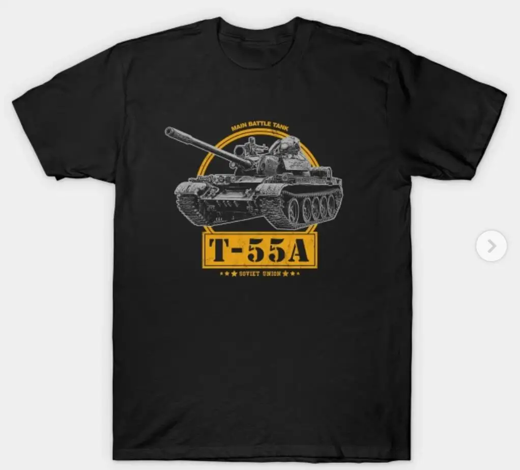 Russia T-55 Soviet Main Battle Tank Army Men T-Shirt Short Sleeve Casual 100% COTTON O-Neck Men Clothing