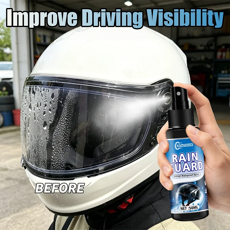 Motorcycle Helmet Rain Repellent, Waterproof and Anti-Fog, for Safer Driving, Suitable for Motorcycle Helmets and Car Windows