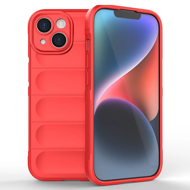 حافظة لهاتف آيفون 15 14 بلس وسادة هوائية من البولي يوريثان الحراري ، حافظة من السيليكون المقاوم للصدمات لهاتف آيفون 15 14 13 12 برو ماكس