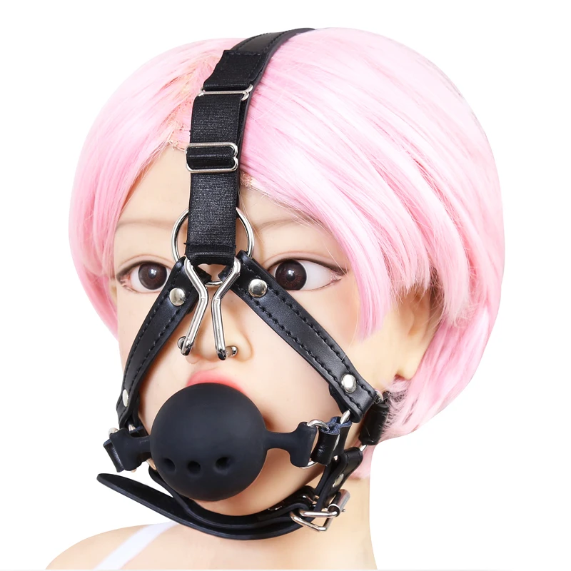 Bdsm Bondage Equipment Horse Style Nose Hook Sex Mouth Gag Erotic Toys In Couple Fetish Adult Games Role Play Egzotyczne Akcesoria