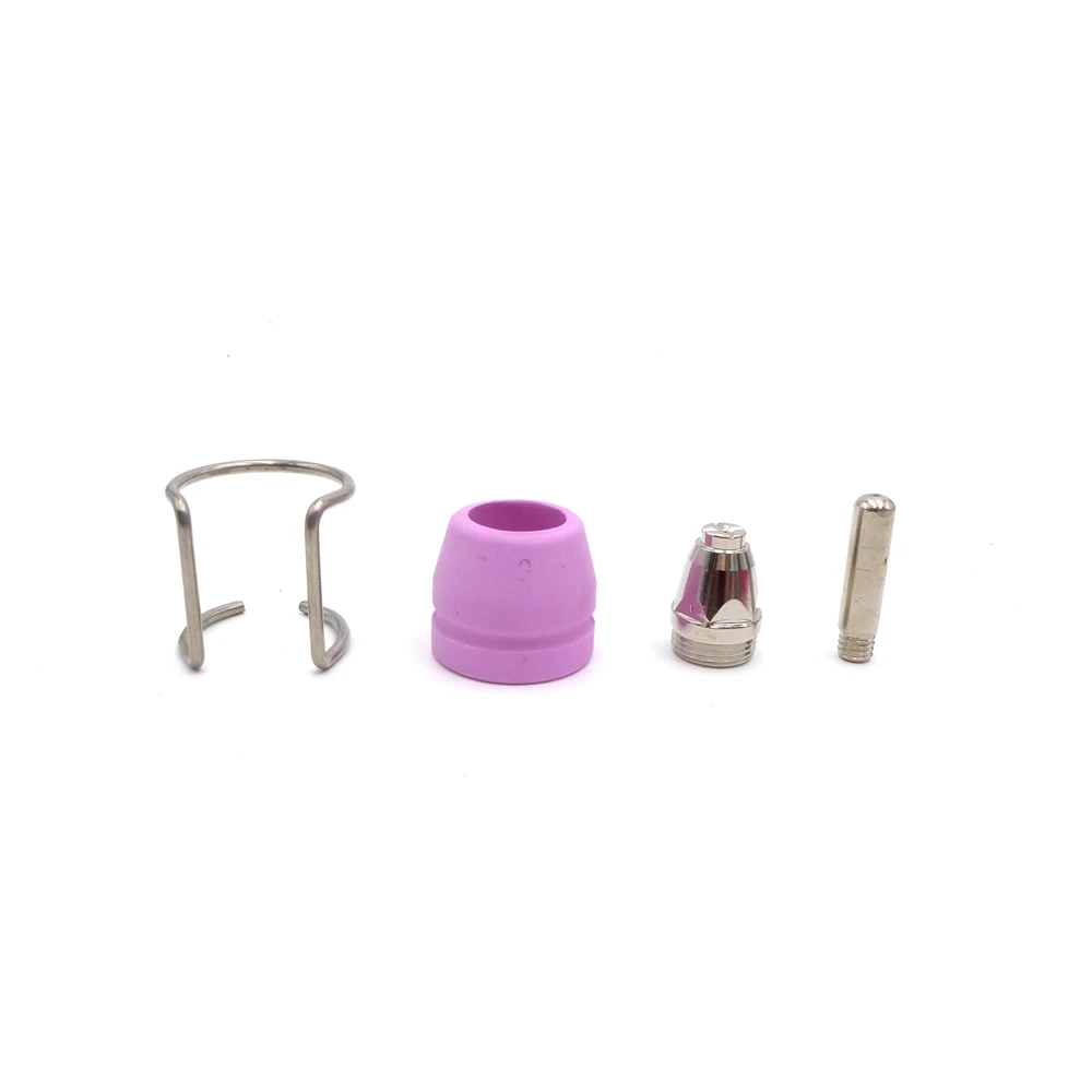 Wsd60 ag60 sg55 cut60 p60 peças de reposição cortador plasma tocha consumíveis kits escudo copo bico ponta eletrodo espaçador 50 peças