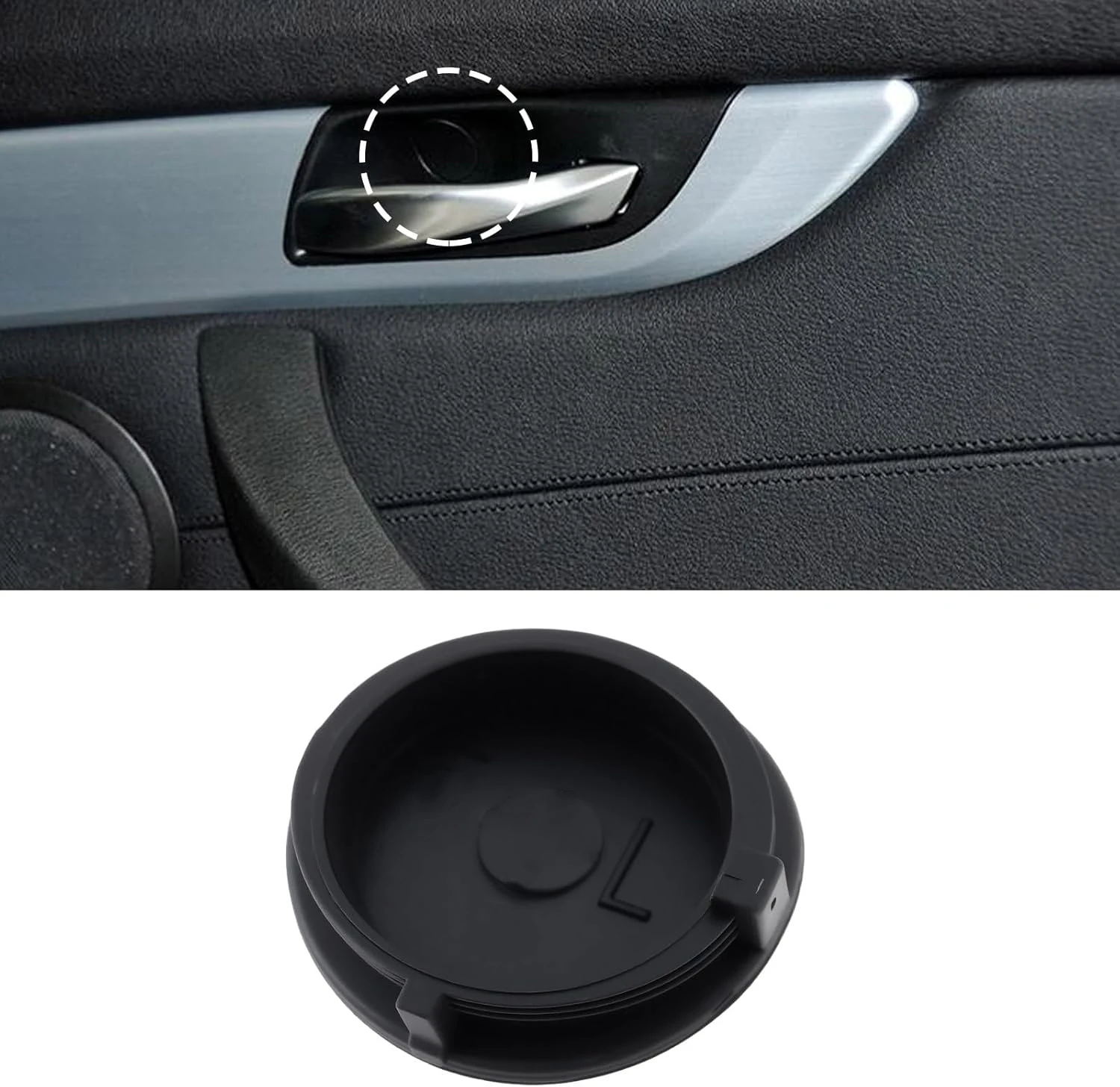 

2pcs/Set Car Door Handle Screw Cover Cap 51419167013 51419167014 Auto Parts Black Car Accessories For BMW For Z4 E89 2009-2016