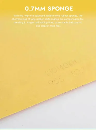 Imagen 2 del producto Original YINHE 955 goma para tenis de mesa espinillas largas hoja de goma de Ping Pong antiespin 955 OX/0,7mm esponja