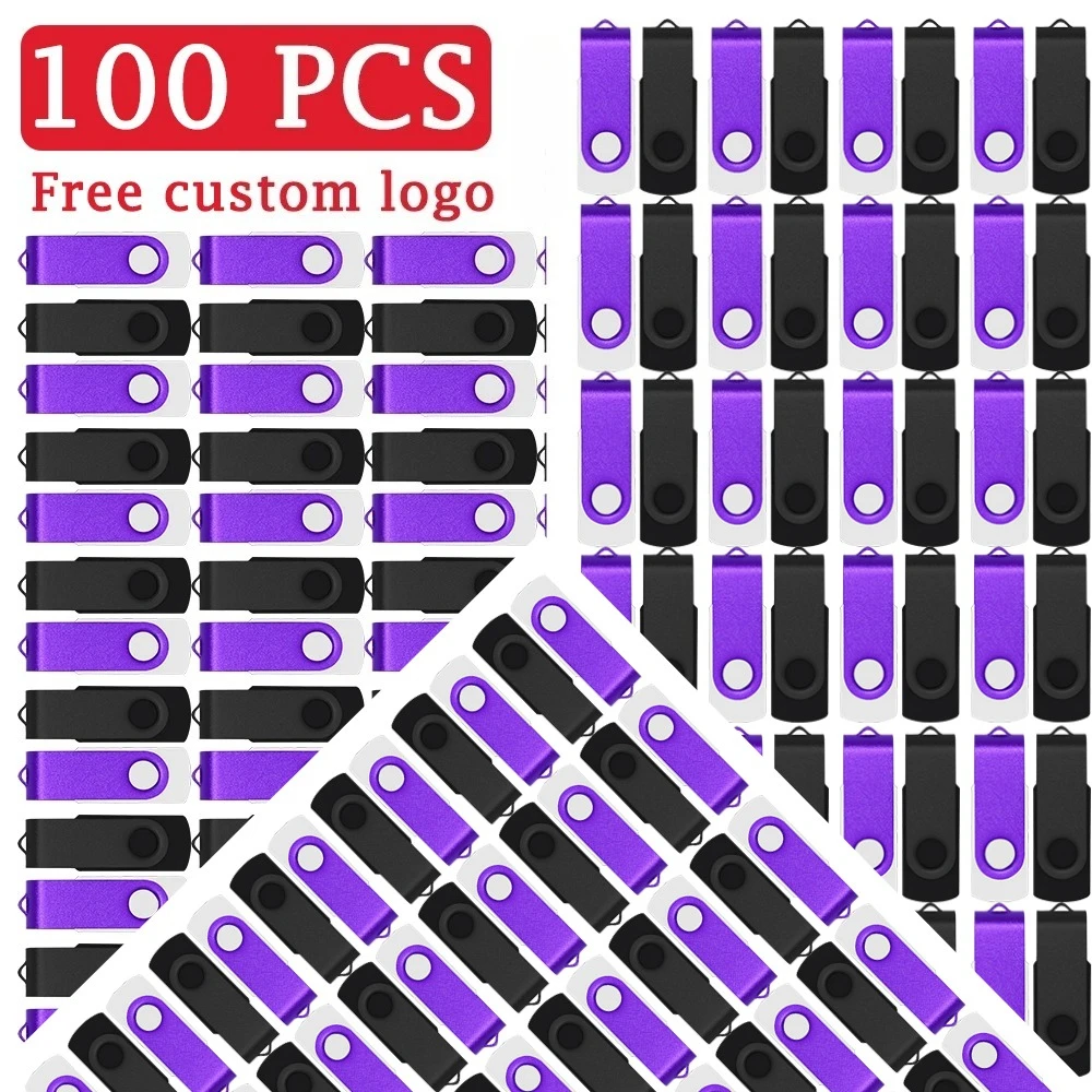 100PCS USB2.0 Free custom Logo Usb Stick memoria stick memory 4GB 8GB 16GB 32GB 64GB Flash Drive Pendrive Flash Disk Pen Drives