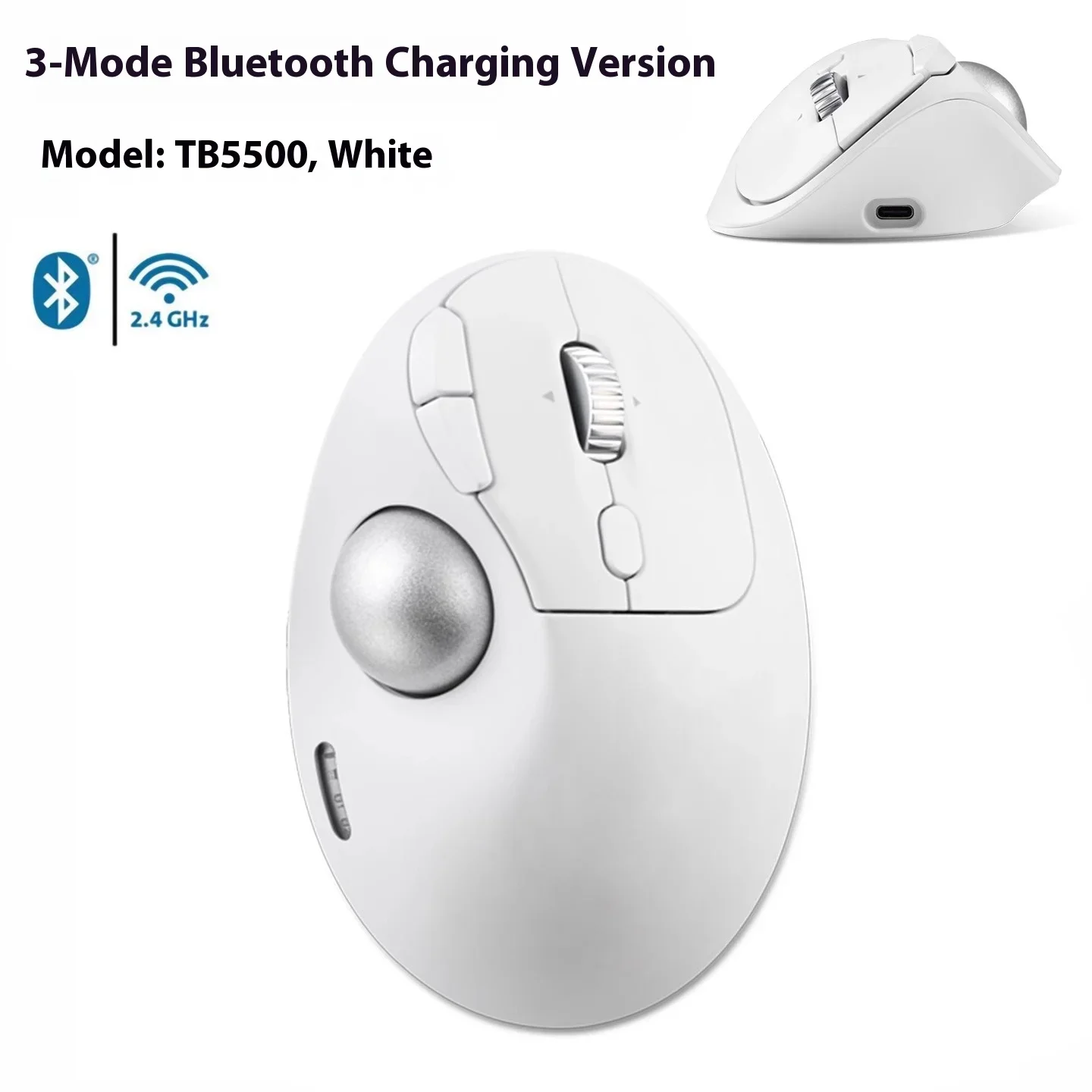 3D mouse for Kensington three-mode wireless Bluetooth trackball graphics programming Lazy finger vertical mouse