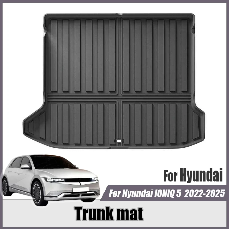 

For Hyundai IONIQ 5 2022 2023 2024 2025 Trunk mat Tail box Anti dirty TPE protective pad Automotive interior modification