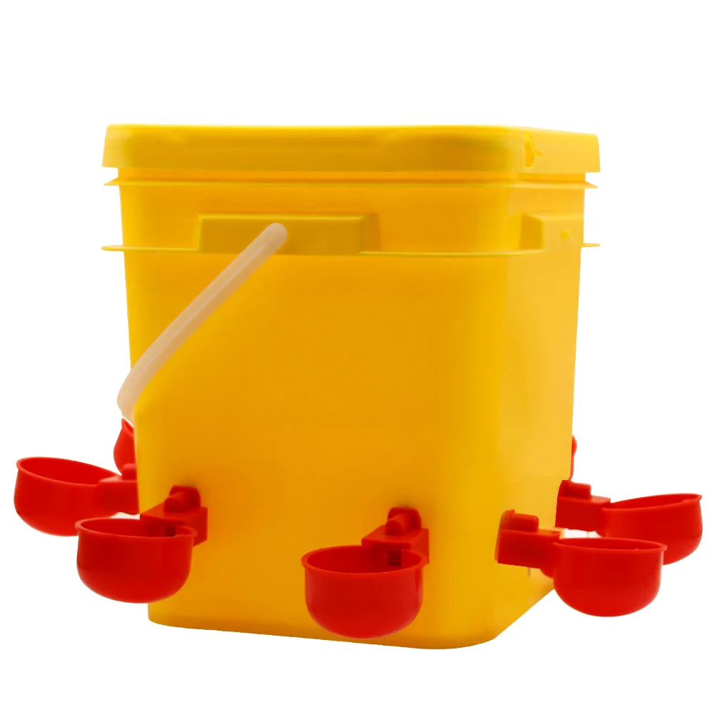 

Custom 10L Plastic Automatic Chicken Drinkers And Water Feeder Including Bucket-for Animal Care