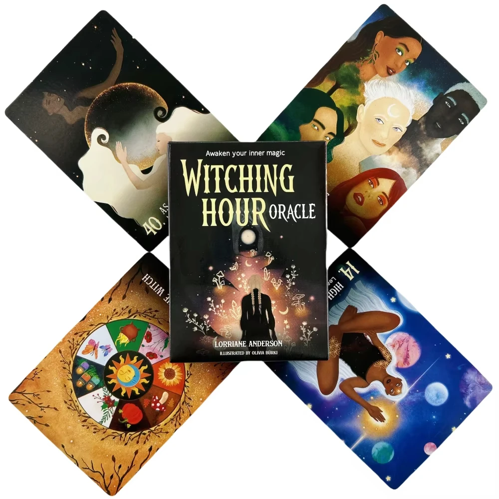 

Волшебная ведьминская година, карты-оракулы, колода для гадания, английское издание Vision, настольная игра Таро, игра для вечеринки