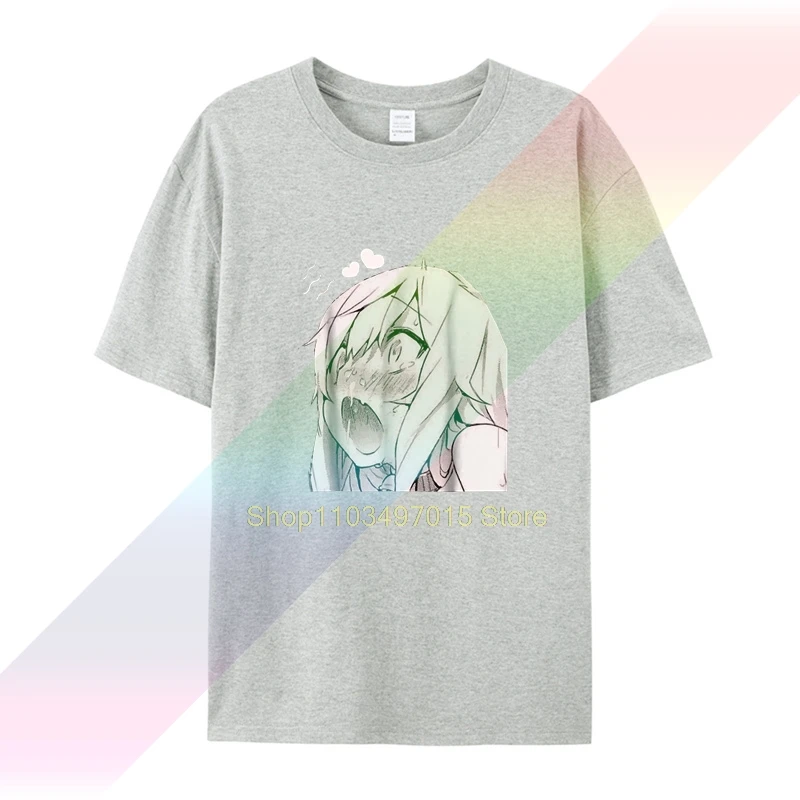 brand men shirt Ahegao T Shirt Manga Tee Anime Face T Shirt Comics