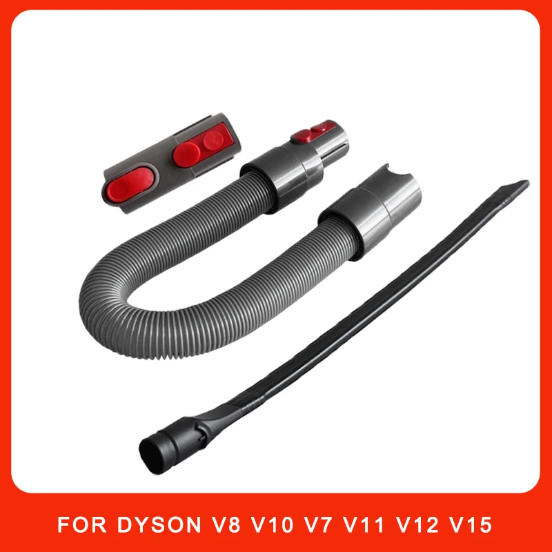 Flexible Crevice Tool Adapter Hose Kit for Dyson V8 V10 V7 V11 V12 V15 Vacuum Cleaner for As a Connection and Extension