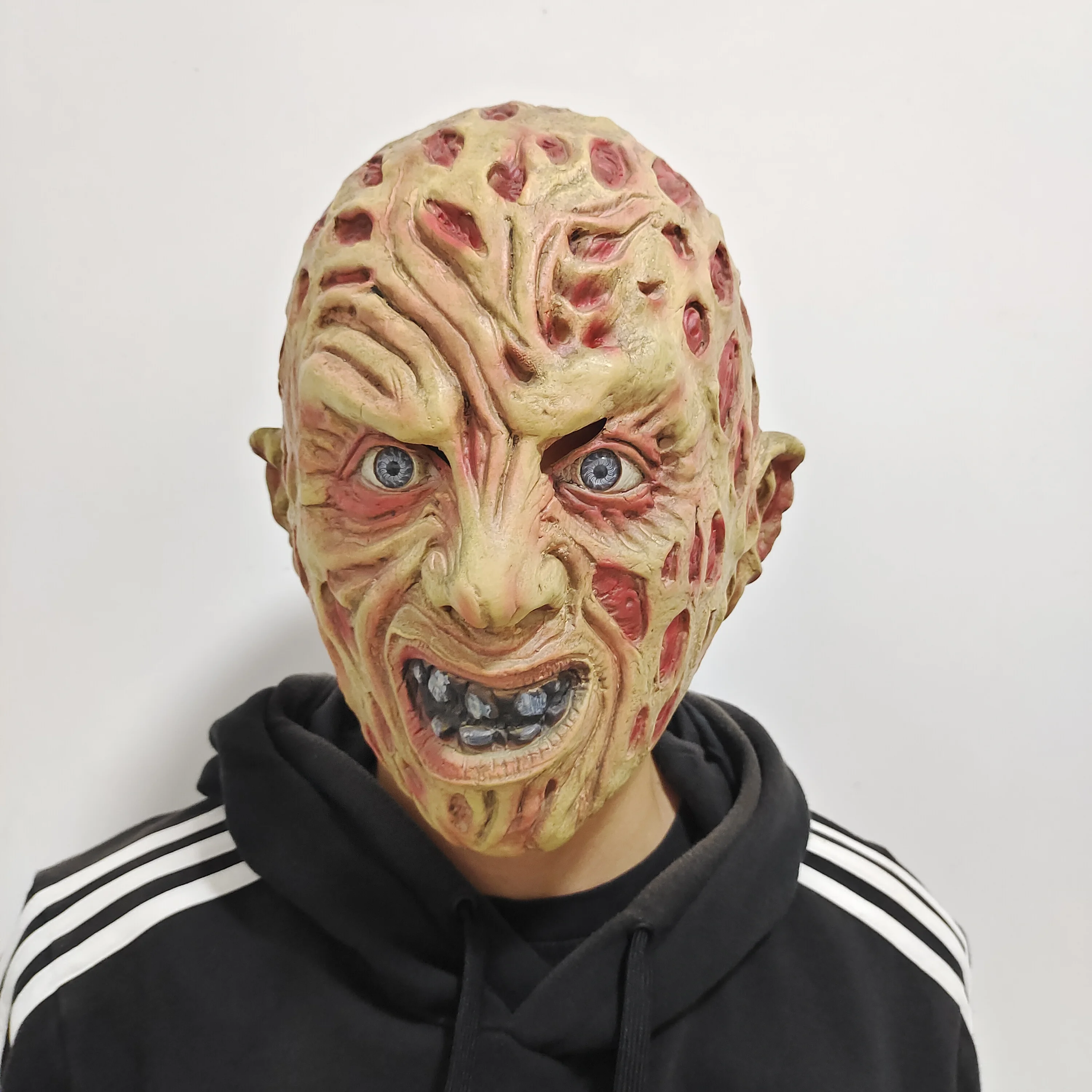 

Halloween Scary Freddy Krueger Mask Hell Demon Creepy Monster Full Head Latex Horror Evil Mask for Halloween Costume Party