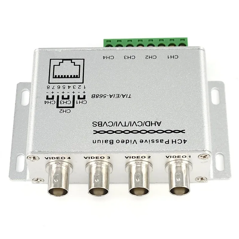 Transceptor pasivo de 4 canales y 8 canales, adaptador Balun de vídeo, transmisor BNC a UTP Cat5/5e/6, Cable 720P 1080P, HD, CVI/TVI/AHD