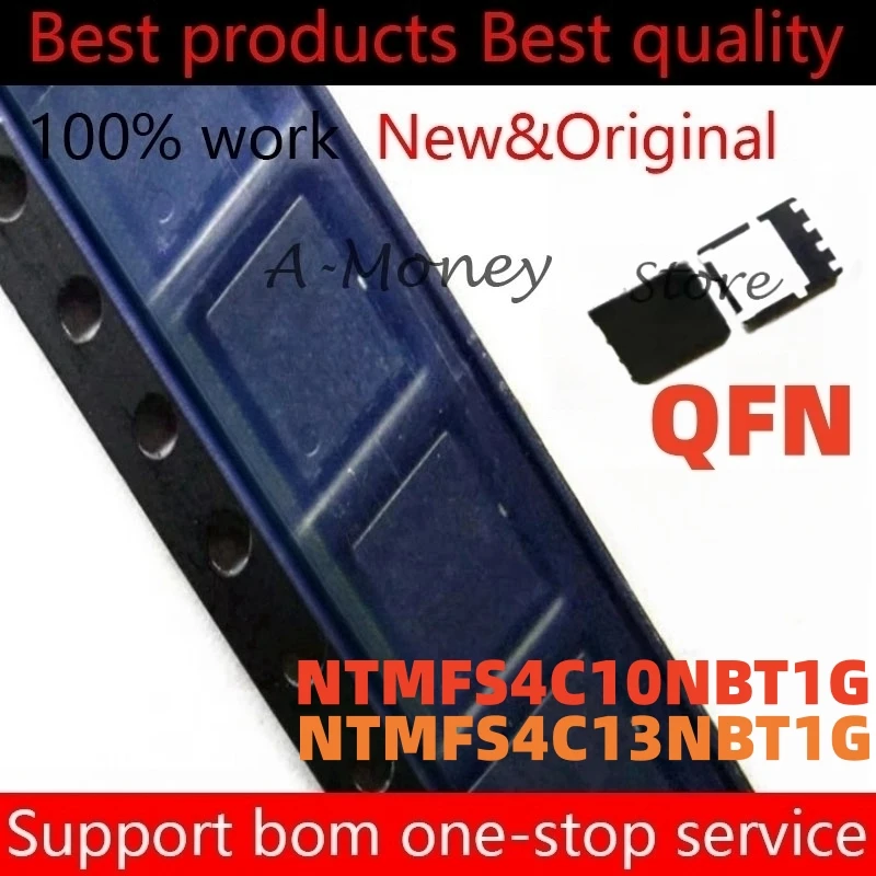 

(5pcs)4C13B 4C10B NTMFS4C10B NTMFS4C13B NTMFS4C10NBT1G NTMFS4C13NBT1G QFN-8