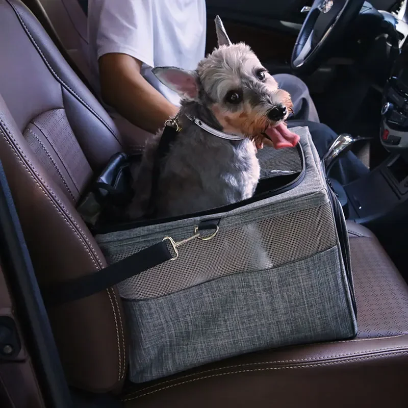 Imagem -02 - Tampa de Assento de Carro Impermeável para Pet Bolsa de Transporte para Gato Rede de Transporte para Cães Pequenos e Médios