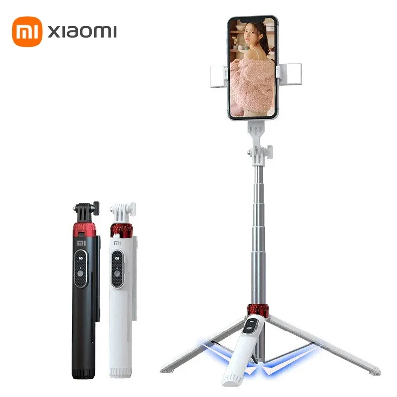 Xiaomi Tripod Selfie Stick Tripod Phone Holder Mobile Bluetooth Tripod Stand with Remote Control Ring Light Telescopic Rod