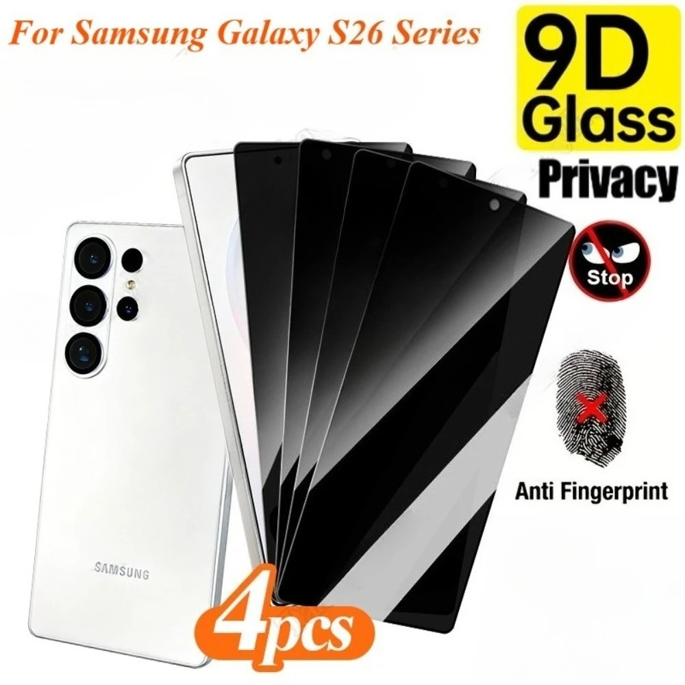 

4Pcs Anti Spy Tempered Glass for Samsung Galaxy S26 S25 S24 Ultra S23 S22 S21 Plus S23 S24 S25 FE Anti-Scratch Screen Protector