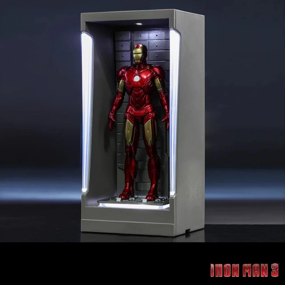 Original Hot Toys Iron Man Armor Gnaku Figures 12cm Finished Soldier Models Dolls Decor Gifts Miniature Collection (Single Pack)