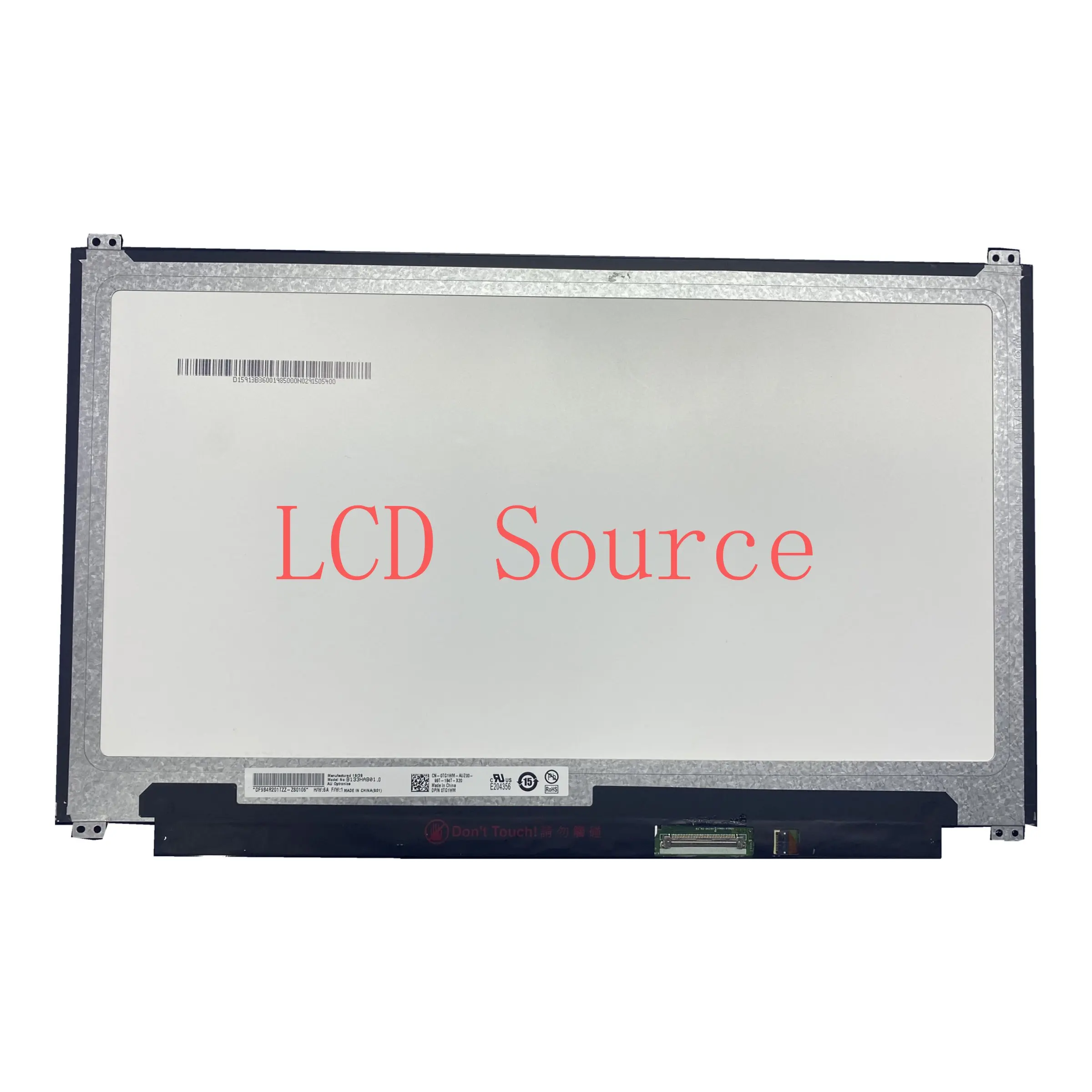 B133HAB01.0 13.3 Inch Edp Laptop Màn Hình LCD Panel 1920 × 1080 40 Chân